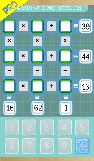 Sudoku Maths Pro3 - No ads Level 301 - 450