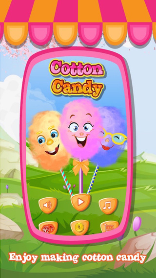 Cotton Candy Making - The Virtual Candy Cone Sugar Pop Cotton Party Shop Game