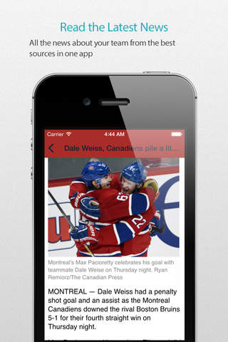 Montreal Hockey Alarm Pro screenshot 3