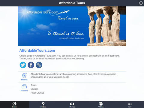 【免費商業App】Affordable Tours-APP點子