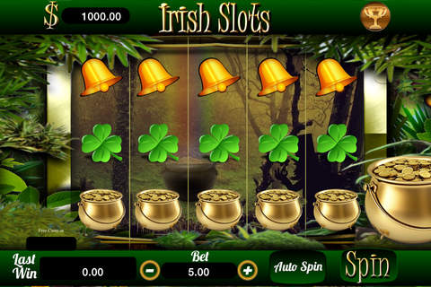 777 Lucky Irish Slots Vegas Jackpot Machine with Bonuses Prize Wheel FREE screenshot 2