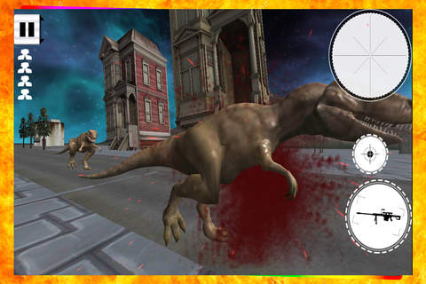 Dinosaur City Attack-Modern Sniper Hunting for Survival against the Ancient Beasts screenshot 3