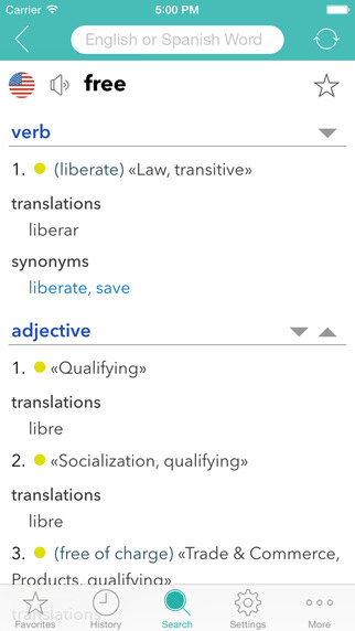 English Spanish Dictionary - Lite