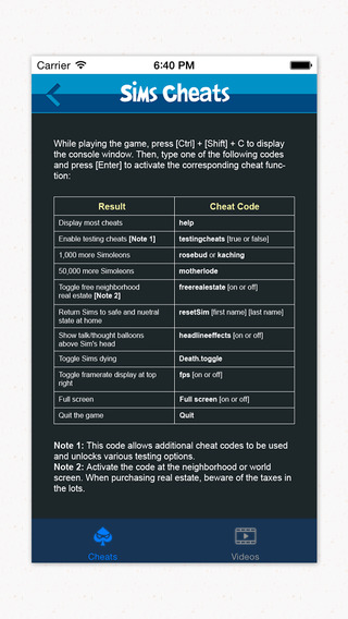 【免費書籍App】Bundled Cheats & Videos App For Sims Series-APP點子