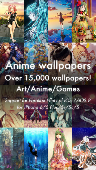 Anime Wallpapers 15 000+ sheets for iPhone 6 6 Plus 5s 5c 5 and iPod Pro