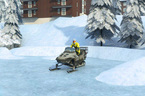 3D Snowmobile Parking - Real Snow Driving Simulator eXtreme Racing Games screenshot 4