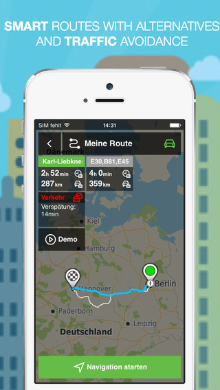 【免費交通運輸App】NLife DACH Premium - Offline GPS Navigation, Traffic & Maps-APP點子