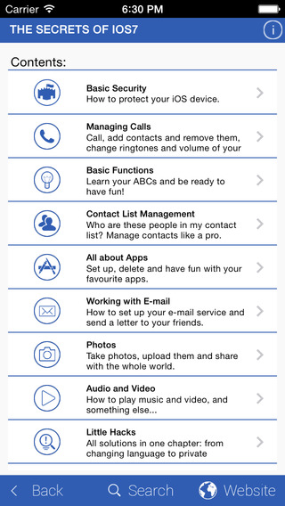 User manual for iPhone iPad - iOS7 Guide