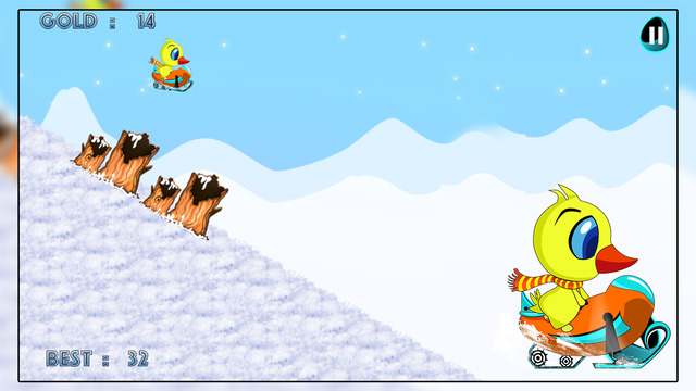 【免費遊戲App】Chick Skidoo Fun Winter : The Brave Icy Frost Race-APP點子