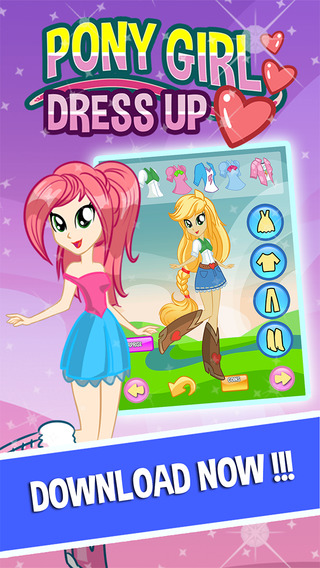 【免費遊戲App】Dress up Pony Girl Cosplay : Equestria Girls fancy make up-APP點子