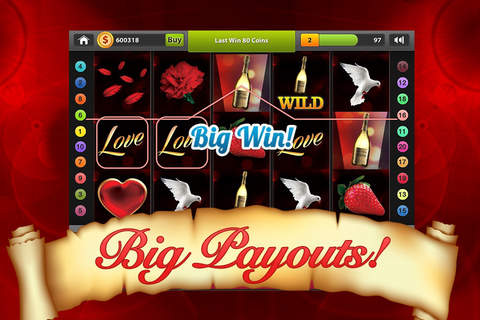 Slots St. Valentine’s - Love of Slots, Casino Games and Wins! screenshot 2