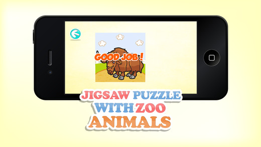 【免費遊戲App】Jigsaw Puzzle With Zoo Animals - Preschool Learning Game for Kids and Toddlers-APP點子