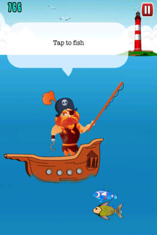 Free Fishing Game Pirate Fishing screenshot 2