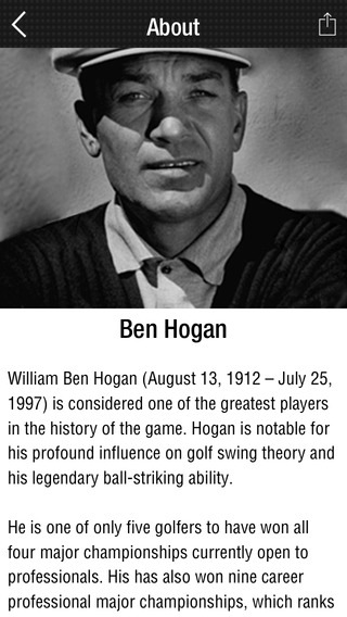 【免費運動App】Ben Hogan-Five Lessons on the Tee Shot, Putting & Driving by Golf Hero-APP點子