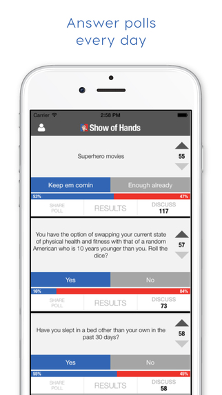免費下載生活APP|Show of Hands Today: Question Everything! Polls, Politics and More app開箱文|APP開箱王