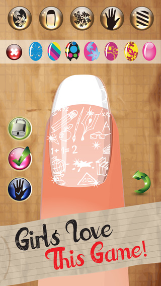 【免費遊戲App】Style My Manicure High School Fashion Nails BFF Sparkles Club Game - Advert Free App-APP點子