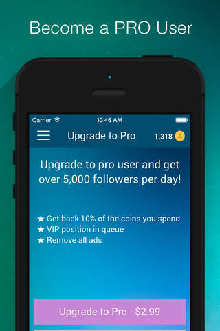 Get Followers InstaFollow - Get more followers and 5000 likes for Instagram screenshot 4