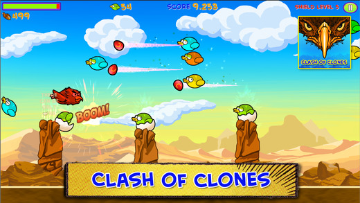 Clash of Clones - kill birds like a ninja