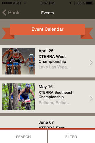Endurance by Events.com screenshot 2