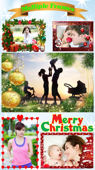 Xmas Photo Sticker Booth - Christmas Photos Collage Editor with Beauty Pic Frames Camera Effects Plu