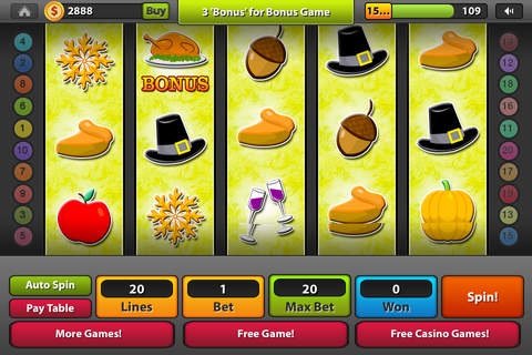 Thanksgiving Casino Slot screenshot 4