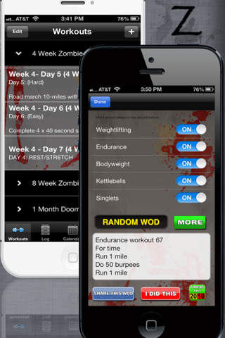 Zombie Fitness - Prepper WOD and Survival Workout app with Timers Pro screenshot 2