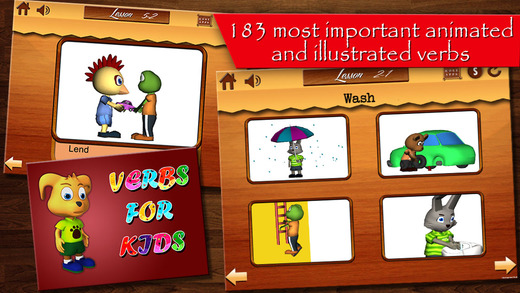 Verbs for Kids - Part 1-Free Animated English Language Learning Lessons for Children to Learn the Mo