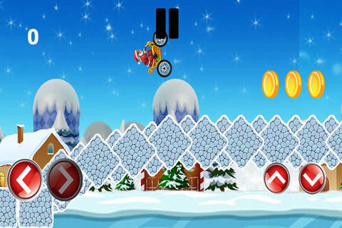 Santa's Bike - Free Funny Racing Game with Santa screenshot 4