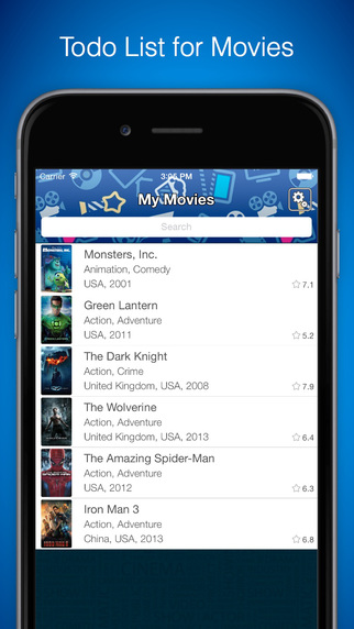 Movie List Free - Todo List for Movies Wishlist for new best Movies and Hollywood movies list