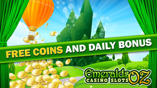 A Emeralds of Oz Casino Slots Game with Lucky Wizard Bonus for Free