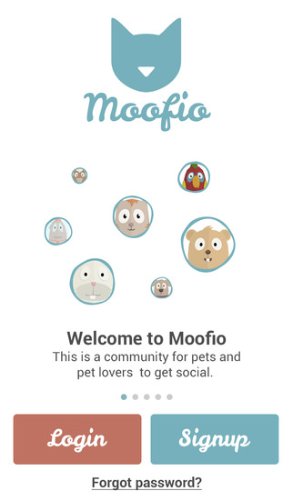 Moofio - Pet social network for cats dogs and all other animals