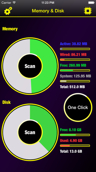 Memory Disk Scanner Pro - Check System Information