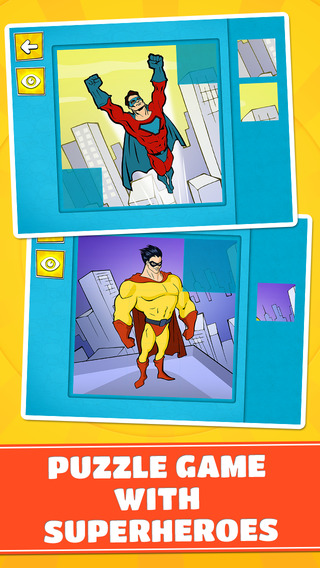 Superheroes Team Puzzles - Cool Logic Game for Toddlers Preschool Kids and Little Boys