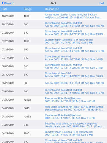 【免費財經App】Filing Pro : SEC Company Filings, Report with Real-Time Stock Quotes, Chart and Watchlist-APP點子