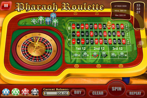 Roulette - The Best Pharaoh's Royale Casino Tournaments Pro! screenshot 4
