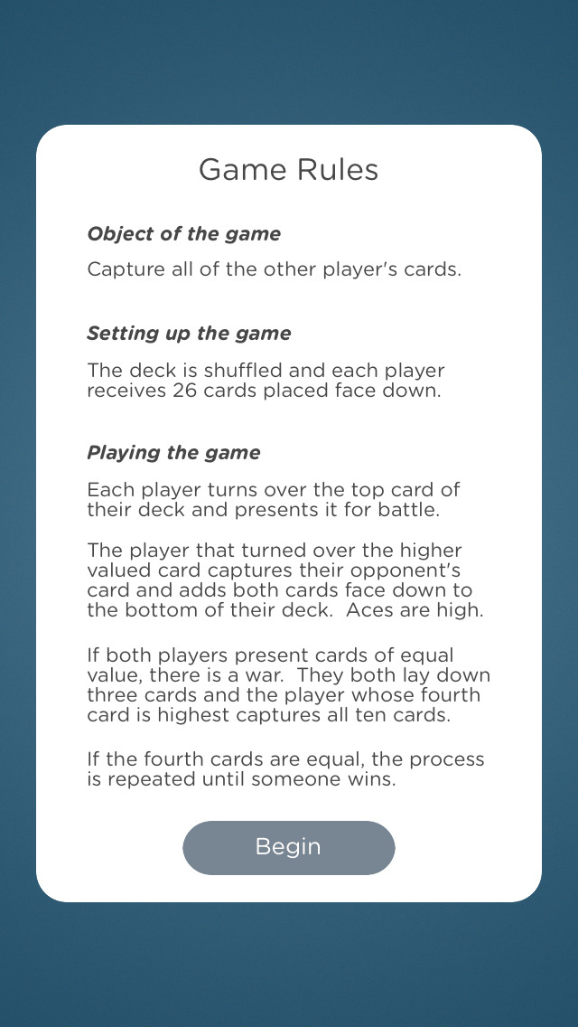 War - Best Free Card Game