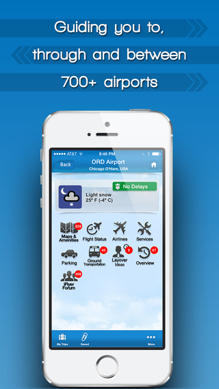 【免費旅遊App】iFlyPro Airport Guide+Flight Tracker-APP點子