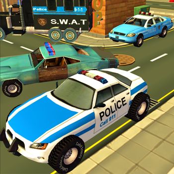 Police Car Race & Chase Adventure Sim 3D LOGO-APP點子