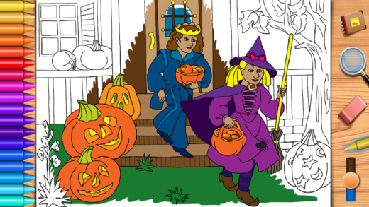 【免費書籍App】Halloween. Coloring book for children.-APP點子