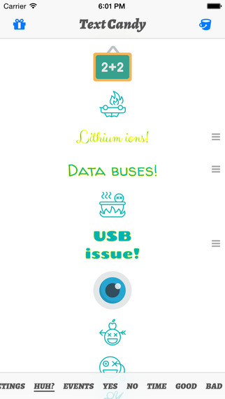 【免費生產應用App】Text Candy-APP點子
