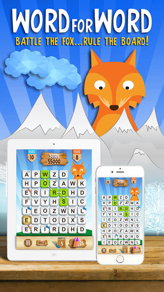 Word4Word - Boggle Foxy by making the best words possible in this fun puzzle and word game