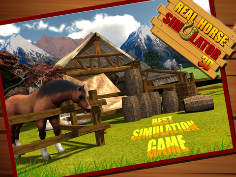 【免費遊戲App】Real Horse Simulator 3D - Experience the ride of Wild horse in challenging & Ultimate farm field-APP點子