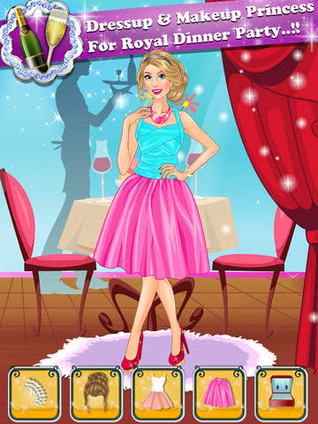 【免費遊戲App】Princess dinner party makeover-APP點子