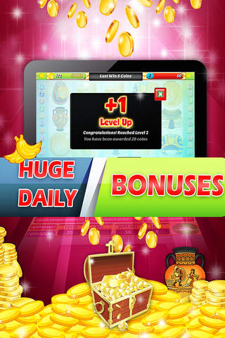 **Aztec Gold** Online Slots by HighRollers Casino! REEL slots machine games! screenshot 3