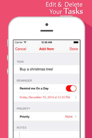 Christmas List - Everyday Schedule Builder, Item List Shoprite Memo & to do Pinboard Informer screenshot 3