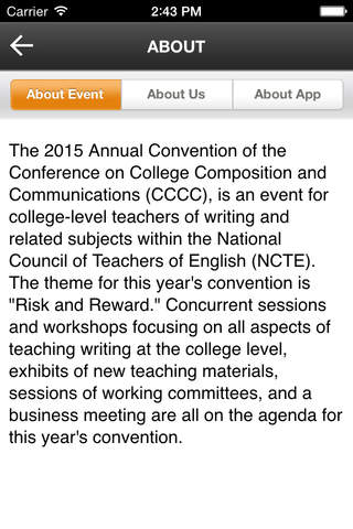 CCCC 2015 Convention screenshot 2