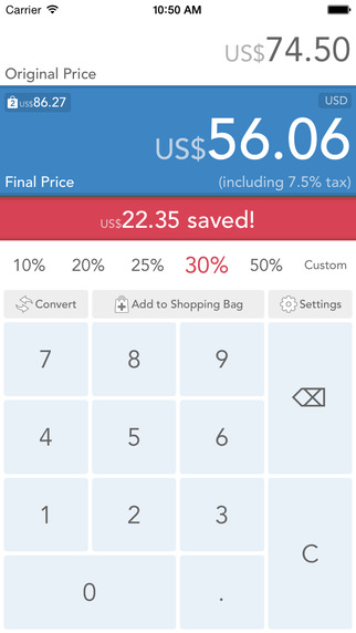 Discounter - discount convert and track your purchases