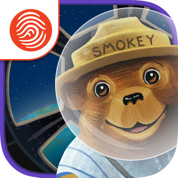 Smokey Bear in Space - A Fingerprint Network App LOGO-APP點子