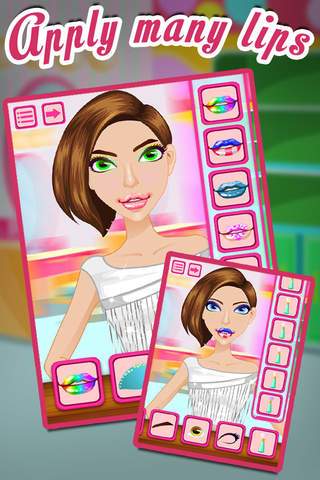 Fun Lips Dress up & Make up Games screenshot 2
