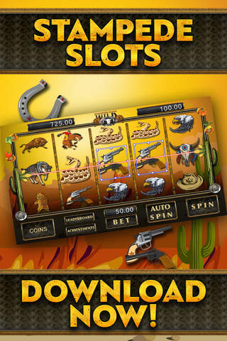 Ace Stampede Slots PRO- Wild Yellowstone Bison Casino screenshot 2